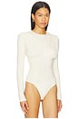 view 3 of 5 Abbi Bodysuit in Oat Milk