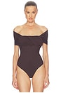view 2 of 5 Stam Bodysuit in Chocolate