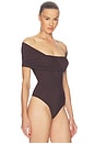 view 4 of 5 Stam Bodysuit in Chocolate