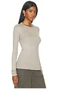 view 2 of 4 Delphi Slim Tee in Taupe