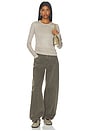 view 5 of 4 Delphi Slim Tee in Taupe