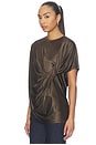 view 2 of 4 Milena Twist Tee in Bronze