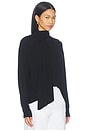 view 2 of 4 Renata Scarf Neck Top in Black