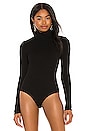 view 2 of 6 Turtleneck Long Sleeve Bodysuit in Black