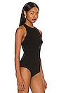 view 3 of 5 Nova Banded Back Bodysuit in Black