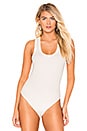 view 2 of 5 Rib Tank Bodysuit in White