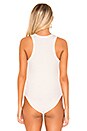 view 4 of 5 Rib Tank Bodysuit in White