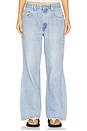 view 2 of 7 Baggy Ultra Wide Leg Jeans in Light Medium