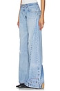 view 3 of 6 Reverse Wide Leg Jeans in Light Medium in Light Meduim