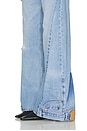 view 6 of 6 Reverse Wide Leg Jeans in Light Medium in Light Meduim