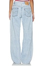 view 4 of 6 Retro Oversized Wide Leg Jeans in Light