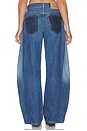 view 4 of 6 The Monroe Barrel Jean in Medium & Dark