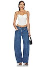view 5 of 6 The Monroe Barrel Jean in Medium & Dark