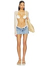view 5 of 6 Low Waist Micro Mini Skirt in Light & Medium