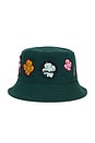 view 1 of 4 Sibyl Bucket Hat in Dark Green