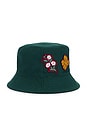 view 3 of 4 Sibyl Bucket Hat in Dark Green