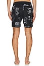 view 2 of 4 Fredie Swim Trunks in Dark Navy & White