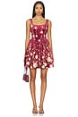 view 1 of 3 MINIVESTIDO ROBIE in Burgundy Floral