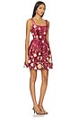 view 2 of 3 MINIVESTIDO ROBIE in Burgundy Floral