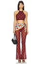 view 6 of 7 x REVOLVE Monike + Lexi Pants And Bandana in Burgundy