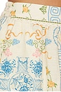 view 6 of 6 PANTALON ZAIDA BLEU in Multicolor