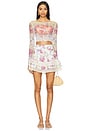view 5 of 6 x REVOLVE Chani Mini Skirt in Sage Multi