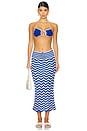view 5 of 6 x REVOLVE Mira Midi Skirt in Dashi Blue Multi