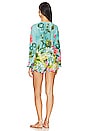 view 3 of 3 x REVOLVE Larissa Romper in Conga Aqua Floral