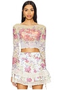 view 1 of 4 x REVOLVE Nelly Crop Top in Sage Multi