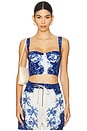 view 1 of 4 x REVOLVE Lupe Crop Top in Blue & White