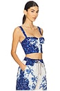 view 2 of 4 x REVOLVE Lupe Crop Top in Blue & White