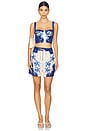view 4 of 4 x REVOLVE Lupe Crop Top in Blue & White
