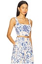 view 2 of 4 Kosia Crop Top in Blue Floral