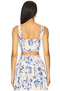 view 3 of 4 Kosia Crop Top in Blue Floral