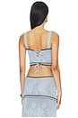 view 3 of 4 TOP CROPPED VICKY in Light Blue