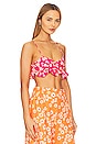 view 2 of 4 x REVOLVE Mae Crop Top in Fuchsia Ditsy Floral