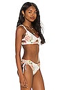 view 2 of 4 Samira Blomma Embroidered Bikini Top in Beige