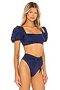 view 2 of 4 Calista Bikini Top in Navy