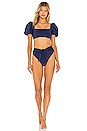 view 4 of 4 Calista Bikini Top in Navy