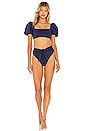 view 4 of 4 Isabella Bikini Bottom in Navy