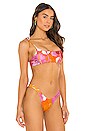 view 2 of 4 X REVOLVE Genoveva Bikini Top in Red Funky Blooms