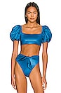 view 1 of 4 Calista Nettuno Bikini Top in Blue