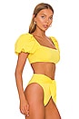 view 2 of 4 Calista Bikini Top in Yellow