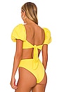 view 3 of 4 Calista Bikini Top in Yellow