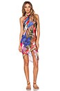 view 4 of 5 Tropical Destiny Bandito Bamboo Cover Up in Multi