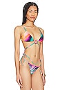 view 2 of 4 Lake Reversible Bikini Top in Multicolor