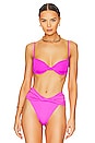 view 1 of 4 x REVOLVE Irene Bikini Top in Vita Solid Fuchsia
