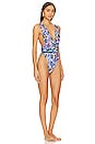 view 2 of 3 X Revolve Ina One Piece in Blue Floral Waves