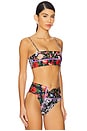 view 3 of 5 x REVOLVE Brietta Reversible Bikini Top in Floral Multi
