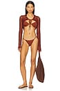 view 4 of 4 Maisie Bikini Bottom in Dattero